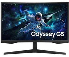 LCD Monitorius SAMSUNG LS27CG552EUXEN 27" Gaming/Curved Panel VA 2560x1440 16:9 165 Hz Matte 1 ms Height adjustable Colour Juodas LS27CG552EUXEN