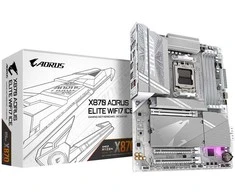 Pagrindinė plokštė Mainboard GIGABYTE AMD X870 Socket AM5 ATX RAM DDR5-SDRAM 4xSlots On-board graphics card Yes Wi-Fi Yes Bluetooth Yes 4xNumber of M.2 (M) slots X870 AORUS ELITE WIFI7 ICE X870AELITEWF7ICE1.1