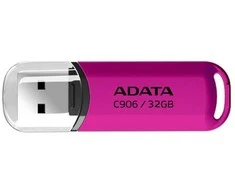 MEMORY DRIVE FLASH USB2 32GB/Rožinis AC906-32G-RPP ADATA