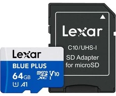 Atminties kortelė Lexar 3.0 64GB Micro SD Card