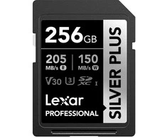 Atminties kortelė Lexar SDXC 256GB Professional Sidabrinis Plus UHS-I U3 A2 4K V30