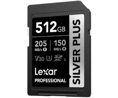 Atminties kortelė Lexar SDXC Professional Sidabrinis Plus UHS-I/U3/A2/4K R205/W150 (V30) 512GB