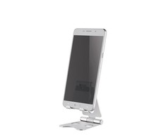 „Neomounts NEWSTAR“ telefono stalinis stovas (tinka telefonams iki 6,5 colio), Sidabrinis