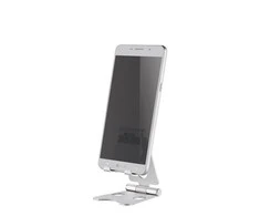 „Neomounts NEWSTAR“ telefono stalinis stovas (tinka telefonams iki 6,5 colio), Sidabrinis