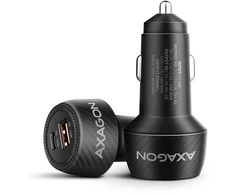 AXAGON Car charger 48W, USB-A + USB-C, PD3.0/PPS/QC4+/SFC | PWC-PQ48