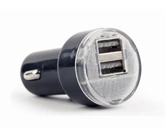 Gembird „EnerGenie“ | 2 prievadų USB automobilinis įkroviklis | EG-U2C2A-CAR-02