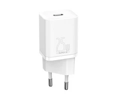 Baseus Super Si įkroviklis 1C 25W baltas