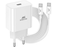Įkroviklis RivaCase MOBILE CHARGER WALL/Baltas PS4101 WD4 RIVACASE