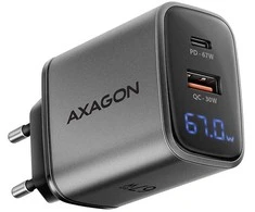 AXAGON sieninis įkroviklis 67 W, USB-A + USB-C, PD3.0/PPS/QC4+/SF | ACU-PQ67D