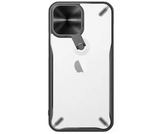 Nillkin Cyclops apsauginis dėklas su kameros dangteliuand foldable stand Apple iPhone 13 Pro juodos spalvos