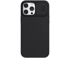 Dėklas Nillkin CamShield Silky Silicone Apple iPhone 13 Pro Max juodas