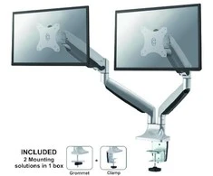 NEWSTAR NM-D750DSILVER plokščiojo ekrano stalinis laikiklis