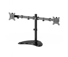 Laikiklis Gembird MS-D2ST-02 Monitorius desk stand (rotate, tilt, swivel), 13”-32”, juodas