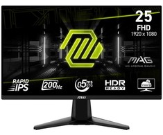 Monitorius MSI MAG 255F E20 - 24.5" | Rapid IPS | Full HD | 0.5ms (Min.) | 200Hz