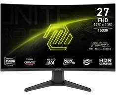 Monitorius MSI MAG 276CF E20 - 27" | „Rapid VA Curve 1500R“ | „Full HD“ | 0,5 ms (min.) | 200 Hz