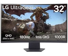Monitorius LG | 32GS60QC-B | 32 " | VA | QHD | 16:9 | 180 Hz | 1 ms | 2560 x 1440 pikselių | 300 cd/m² | HDMI jungtys quantity 2