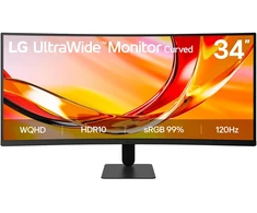 LCD Monitorius LG 34 " 3440 x 1440 pikselių UltraWide Quad HD Native aspect ratio 21:9 LCD Curved 34U601B-B