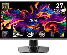 Monitorius MSI MAG 272UP QD-OLED X24 - 240Hz | 4K | QD-OLED | 26.5"