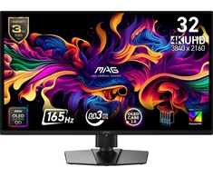 Monitorius MSI 31.5 " 3840 x 2160 pikselių 4K Ultra HD Native aspect ratio 16:9 QD-OLED Flat MAG322UPQD-OLEDE16