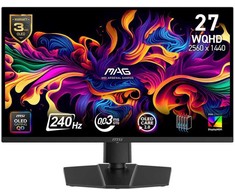 Monitorius MSI MAG 273QP QD‑OLED X24 / 27″ / WQHD / 240Hz / 0.03ms (GtG) / juodas – adjustable stand