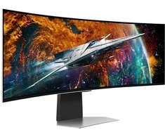 Samsung | Odyssey OLED G9 G95SC Monitorius | LS49CG950SUXDU | 49 " | QHD | 32:9 | 240 Hz | 0.03 ms | 5120 x 1440 | 250 cd/m² | HDMI jungtys quantity 1 | Sidabrinis