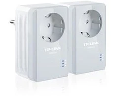 TP-LINK AV500+ maitinimo tinklo rinkinys su kintamosios srovės pralaidumu, 500 Mbps maitinimo tinklo greitis, 1 prievado greitasis Ethernet, „Homeplug AV“, „Žalias Powerline“, kištukas