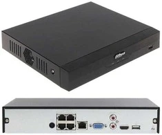 IP REGISTRATORIUS NVR4104HS-P-EI 4 KANALAI, 4 PoE WizSense DAHUA