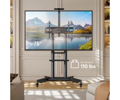 Onkron TV stovas su ratukais, skirtas 32–75" televizoriams, iki 60 kg, juodas, TS1571-B