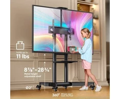 Onkron TV stovas su ratukais, skirtas 32–75" televizoriams, iki 60 kg, juodas, TS1571-B