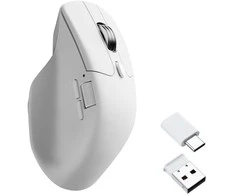 Belaidė kompiuterio pelė Keychron M6 1K (M6S-B72 All Silent Micro Switch) | 1000Hz | Balta