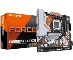 Pagrindinė plokštė Mainboard GIGABYTE AMD B850 Socket AM5 micro ATX RAM DDR5-SDRAM 2xSlots 3xNumber of M.2 (M) slots B850MFORCE1.1