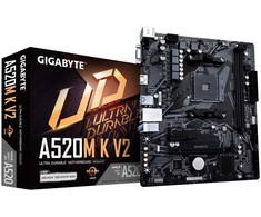 Pagrindinė plokštė Mainboard GIGABYTE AMD A520 SAM4 Micro-ATX Memory DDR4 Atminties lizdai 2 1xPCI-Express 3.0 1x 1xPCI-Express 3.0 16x 1xM.2 1x15pin D-sub 1xHDMI 2xUSB 2.0 4xUSB 3.2 1xPS/2 1xRJ45 3xAudio port A520MKV21.1