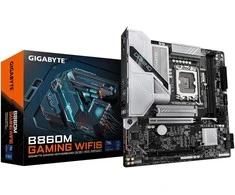 Pagrindinė plokštė Gigabyte B860M GAMING WIFI6 | Procesorių šeima Intel | Procesoriaus lizdas LGA1851 | DDR5 | Palaikomos standžiojo disko sąsajos M.2, SATA | SATA jungčių skaičius 4