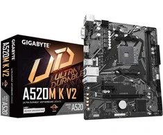 Pagrindinė plokštė Mainboard GIGABYTE AMD A520 SAM4 Micro-ATX Memory DDR4 Atminties lizdai 2 1xPCI-Express 3.0 1x 1xPCI-Express 3.0 16x 1xM.2 1x15pin D-sub 1xHDMI 2xUSB 2.0 4xUSB 3.2 1xPS/2 1xRJ45 3xAudio port A520MKV21.1