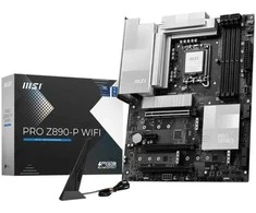Pagrindinė plokštė MSI PRO Z890-P WIFI | Procesorių šeima Intel | Procesoriaus lizdas LGA1851 | DDR5 UDIMM | Palaikomos standžiojo disko sąsajos SATA, M.2 | SATA jungčių skaičius 4