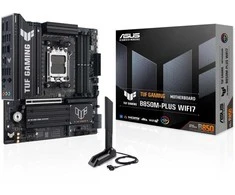 Pagrindinė plokštė „Asus TUF GAMING B850M-PLUS WIFI7“ | Procesorių šeima AMD | Procesoriaus lizdas AM5 | DDR5 | Palaikomos standžiojo disko sąsajos SATA, M.2 | SATA jungčių skaičius 4