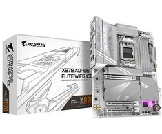 Pagrindinė plokštė Mainboard GIGABYTE AMD X870 Socket AM5 ATX RAM DDR5-SDRAM 4xSlots On-board graphics card Yes Wi-Fi Yes Bluetooth Yes 4xNumber of M.2 (M) slots X870 AORUS ELITE WIFI7 ICE X870AELITEWF7ICE1.1