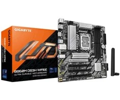 Pagrindinė plokštė Mainboard GIGABYTE Intel B860 Express LGA1851 Micro-ATX Memory DDR5 Atminties lizdai 4 4xPCI-Express 4.0 16x 1xPCI-Express 5.0 16x 2xM.2 1xHDMI 2xDisplayPort 1xAudio-In 1xAudio-Out 1xMikrofonas 3xUSB 2.0 1xUSB-C 1xPS/2 1xRJ45 B860MDS3HWIFI6E1.0