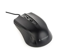 GEMBIRD MUS-4B-01 optinė pelė 1200DPI USB Juodas 1.35m kabelio ilgis