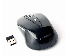 GEMBIRD MUSW-6B-01 Gembird Optinė belaidė pelė MUSW-6B-01, 1600 DPI, nano USB, juodas
