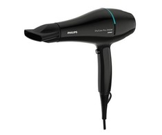 „Philips DryCare Pro“ plaukų džiovintuvas BHD272/00 Galingas kintamosios srovės variklis, 2100 W džiovinimo galia, didelis oro greitis iki 130 km/h*, joninė priežiūra žvilgantiems plaukams.