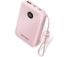 Vention 10000mAh Powerbank 2xUSB-C 1xUSB-A 22.5W, pink