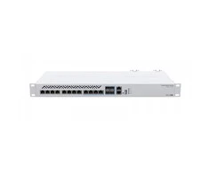 MikroTik Cloud Maršrutizatorius jungiklis 312-4C+8XG-RM su RouterOS L5, 1U ant stovo montuojamas korpusas