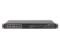 Dahua ePoE šakotuvas 100Mbps 16portu+2G uplink + 2SFP, ePoE 8 portai, ePoE iki 800m, Hi-PoE