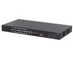 Šakotuvas Switch DAHUA S3218-16ET-135 Switch type Unmanaged Switch layer L2 Rack mounting Yes Stackable Yes Form factor 1U 16xRJ-45 jungtys RJ-45 Ports Type Gigabit Ethernet (10/100/1000) 2xSFP module slots quantity Power over Ethernet (PoE) Yes 2xPower over Ethernet (PoE) jungtys quantity Total Power over Ethernet (PoE) budget 135 W S3218-16ET-135