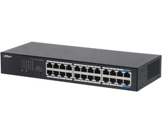 Šakotuvas Switch DAHUA DH-S3024-24GT Switch type Unmanaged Switch layer L2 Rack mounting Yes Stackable Yes Form factor Desktop/Wall-Mounting 24xRJ-45 jungtys RJ-45 Ports Type Gigabit Ethernet (10/100/1000) 24xGigabit Ethernet (copper) jungtys quantity S3024-24GT