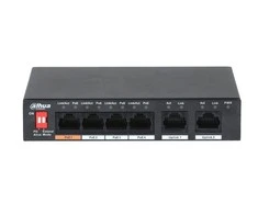 Šakotuvas SWITCH POE PFS3006-4ET-60-V2 4 PRIEVADŲ DAHUA