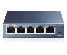 Šakotuvas Komutatorius TP-LINK, 5-port, metalinis korpusas, juodas / TL-SG105