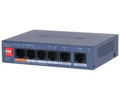 Dahua PoE šakotuvas valdomas100Mbps 4portų+2G uplink