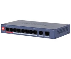 Šakotuvas Switch DAHUA DH-CS4010-8ET2GT-60 Switch layer L2 8xRJ-45 jungtys RJ-45 Ports Type Fast Ethernet (10/100) 2xGigabit Ethernet (copper) jungtys quantity 8xPower over Ethernet (PoE) jungtys quantity Total Power over Ethernet (PoE) budget 60 W CS4010-8ET2GT-60